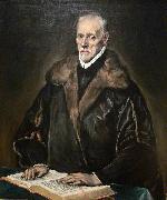 El Greco Portrait of Dr oil on canvas